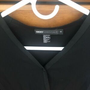 DKNY black button front cardigan